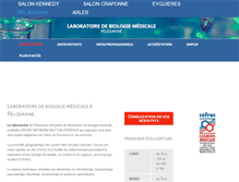 Tablet Screenshot of laboratoire-pelissanne.fr